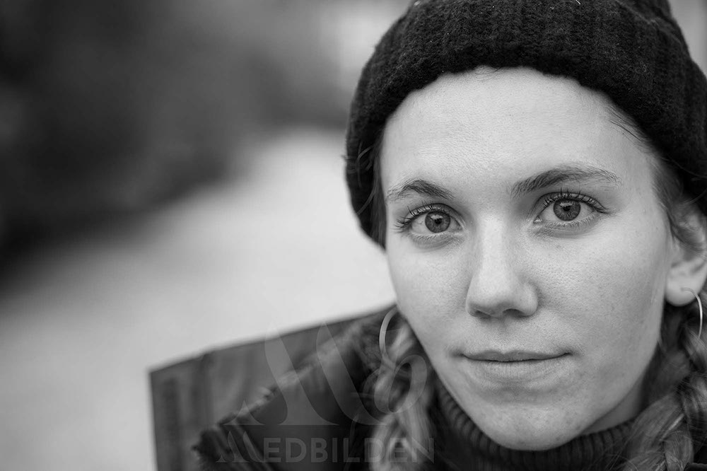 Black and white portrait